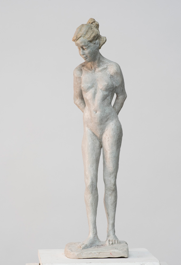 Jeune fille en fleur Terre Cuite 64x14x16cm